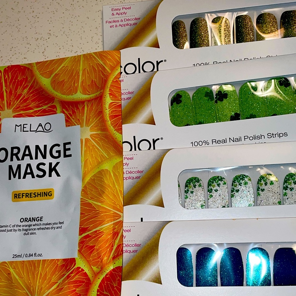 Colorstreet st patricks day bundle + facemask